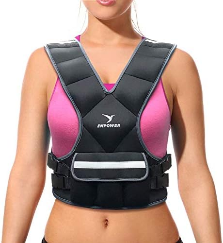 Weighted Walking Vest for Women with Reflective Strips – Fixed 8Lbs, Adjustable 4-10Lbs (4 In1) or Adjustable10-16Lbs (4 in 1), Strengthen Muscles, Boost Bone Health, and Burn More Calories for Workout