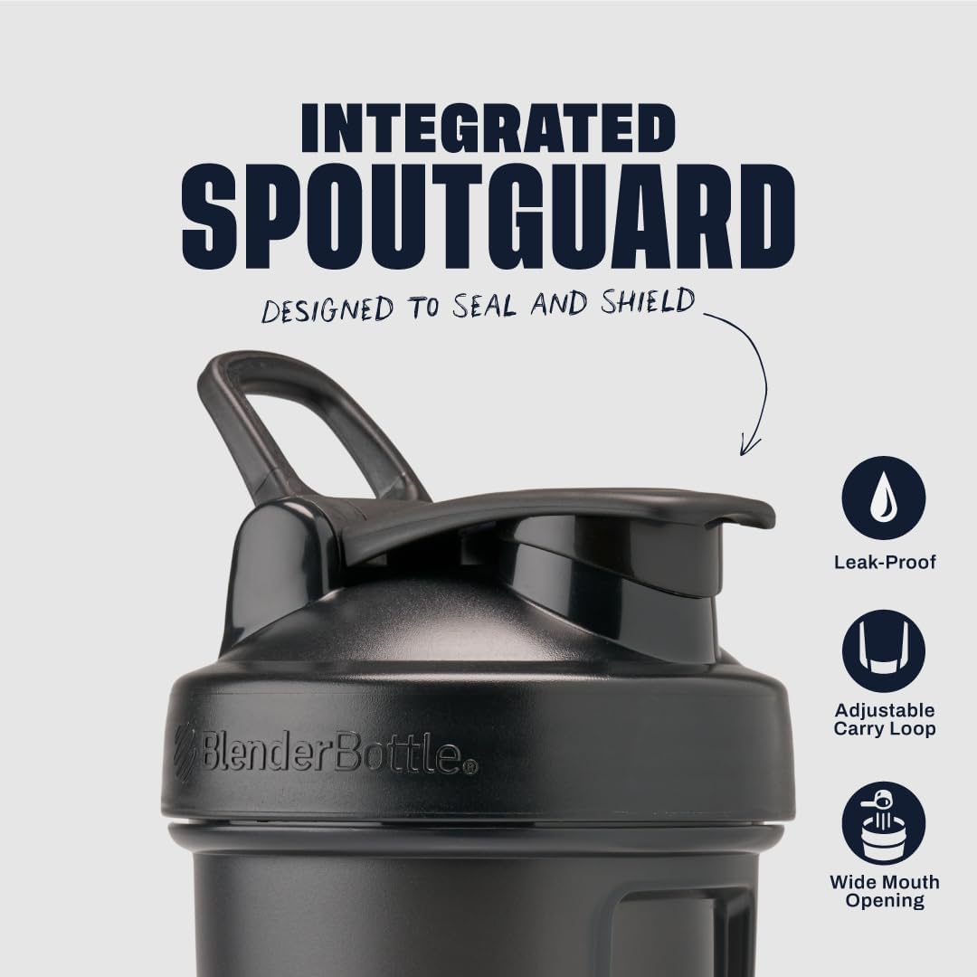 Classic V2 Shaker Bottle Perfect for Protein Shakes and Pre Workout, 28-Ounce (2 Pack), Black and Navy