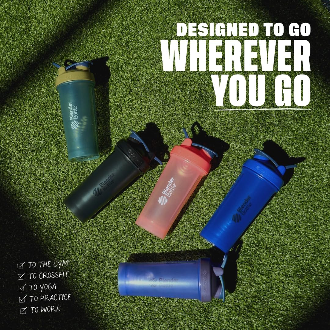 Classic V2 Shaker Bottle Perfect for Protein Shakes and Pre Workout, 28-Ounce (2 Pack), Black and Navy